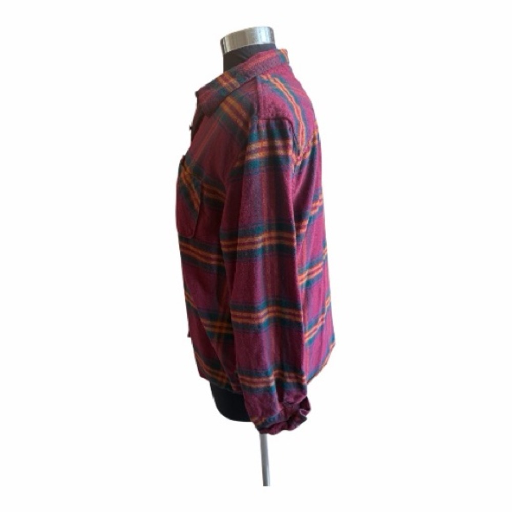 Natural Reflections Red and Green Plaid Shirt - Picture 4 of 5